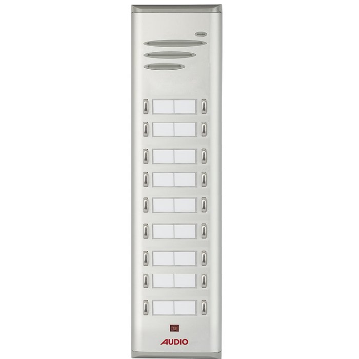 Audio 004849 E18 Basic Serisi Çift Butonlu Zil Paneli 18 li
