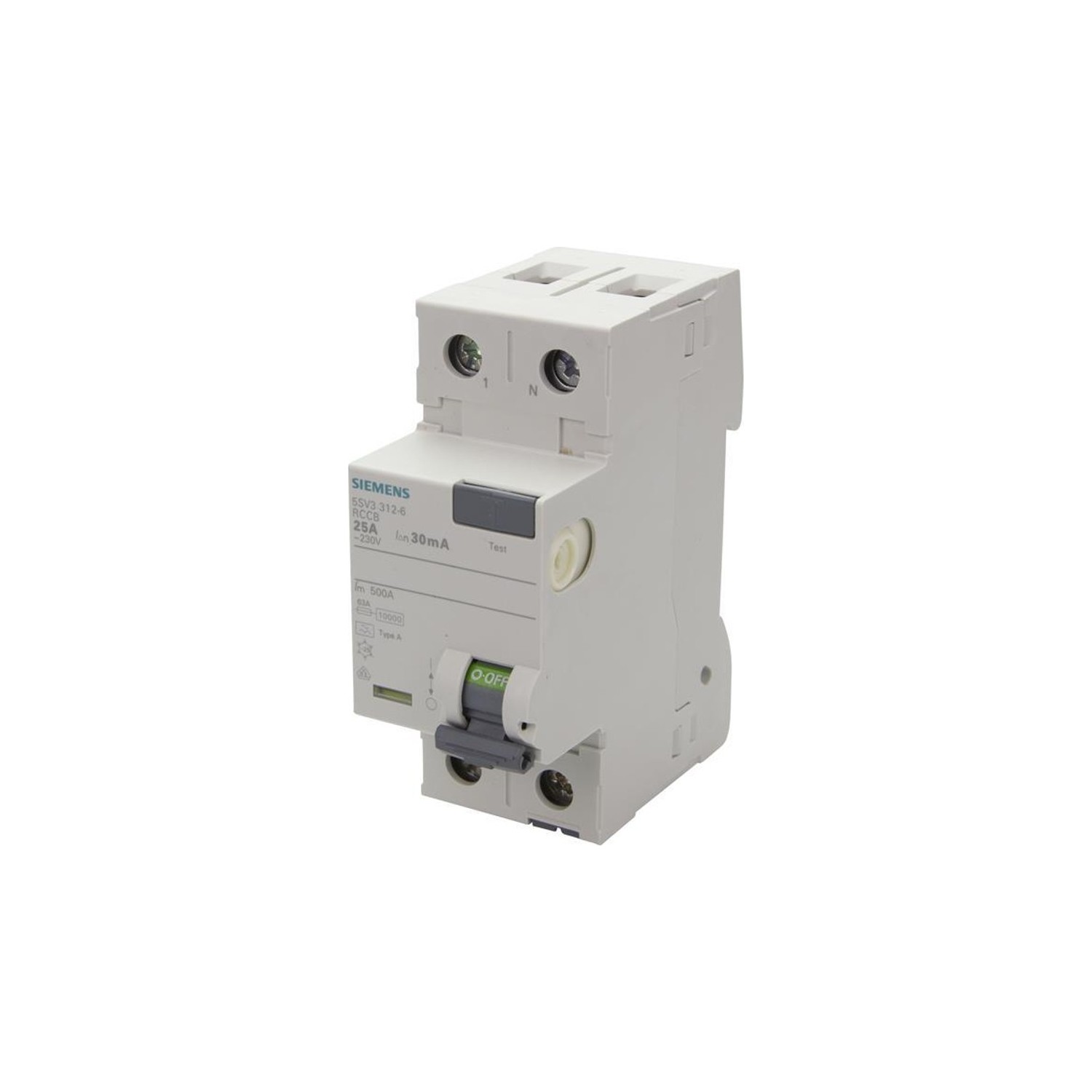 Siemens 5SV4317-0 1x80A 30mA Kaçak Akım Koruma Rölesi