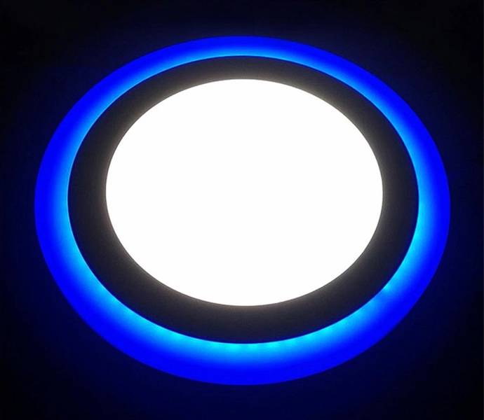 Dekoratif Sıvaaltı 36 Watt (24+12) Çift Renkli Led Panel - Mavi Beyaz