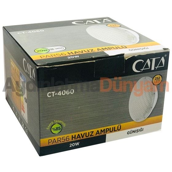 Cata Par56 Led Havuz Ampulü CT-4060 - Beyaz Işık Kasa Takım