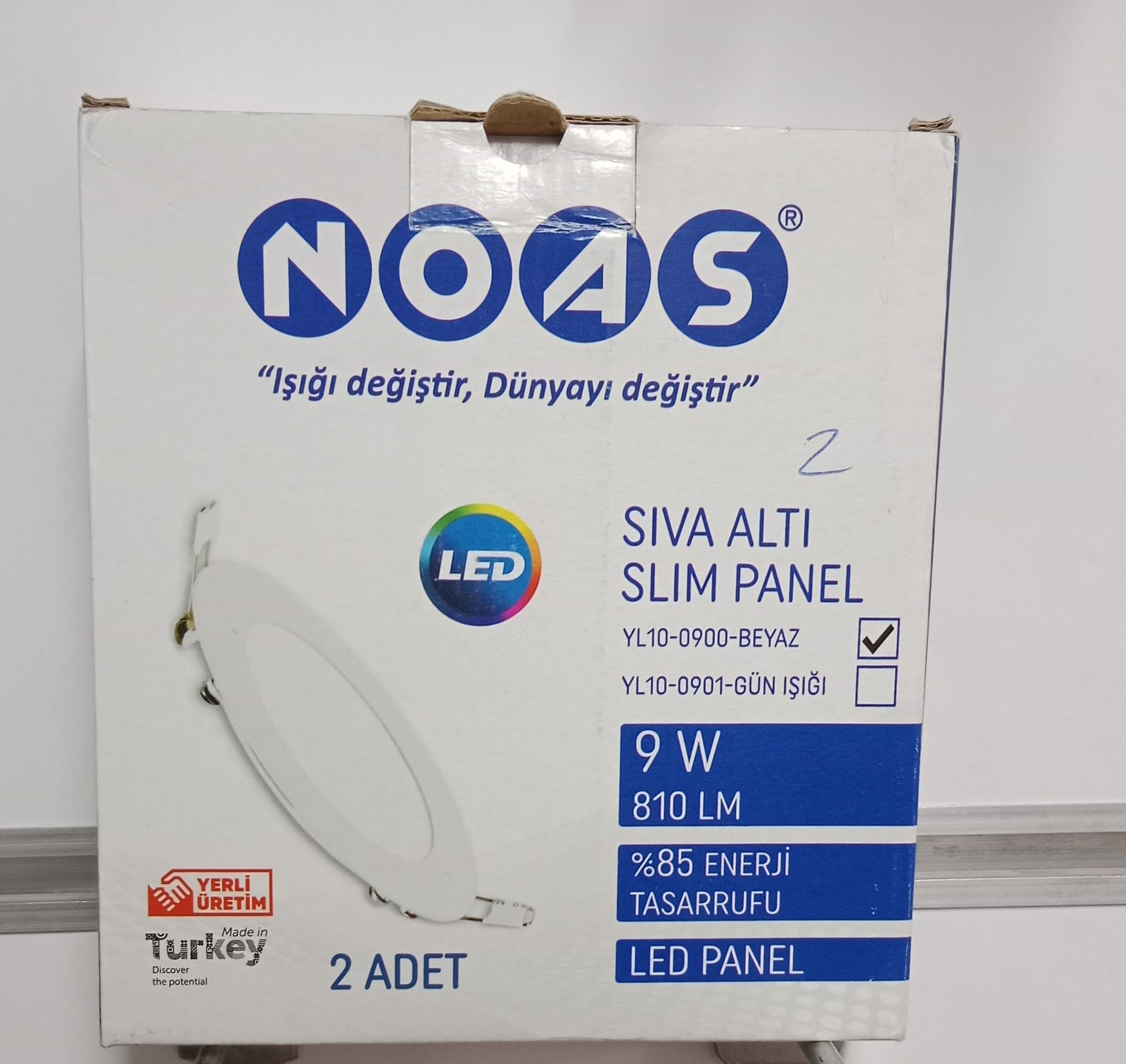 Noas 9W Slim Panel Led