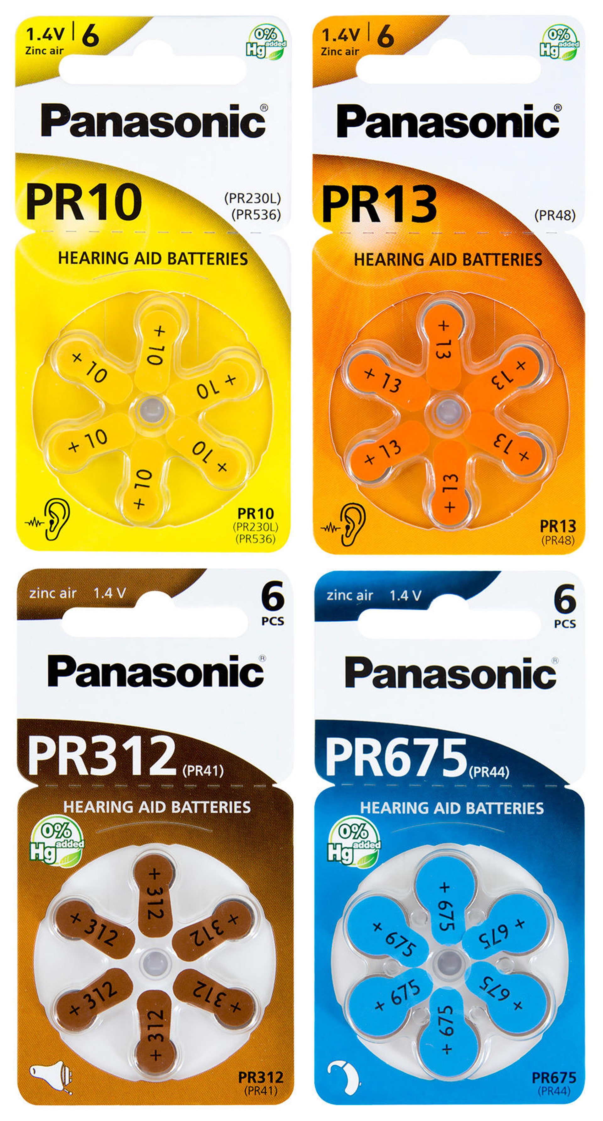 PANASONIC KULAKLIK PİLİ 13 - 675 - 513 - 10
