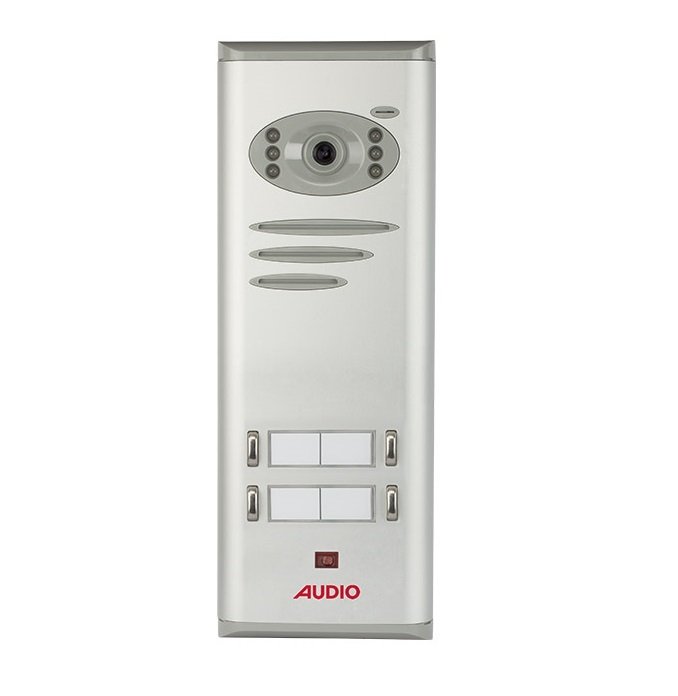 Audio 4 Lü Basıc Kameralı Butonlu Zil Paneli 008317 E04
