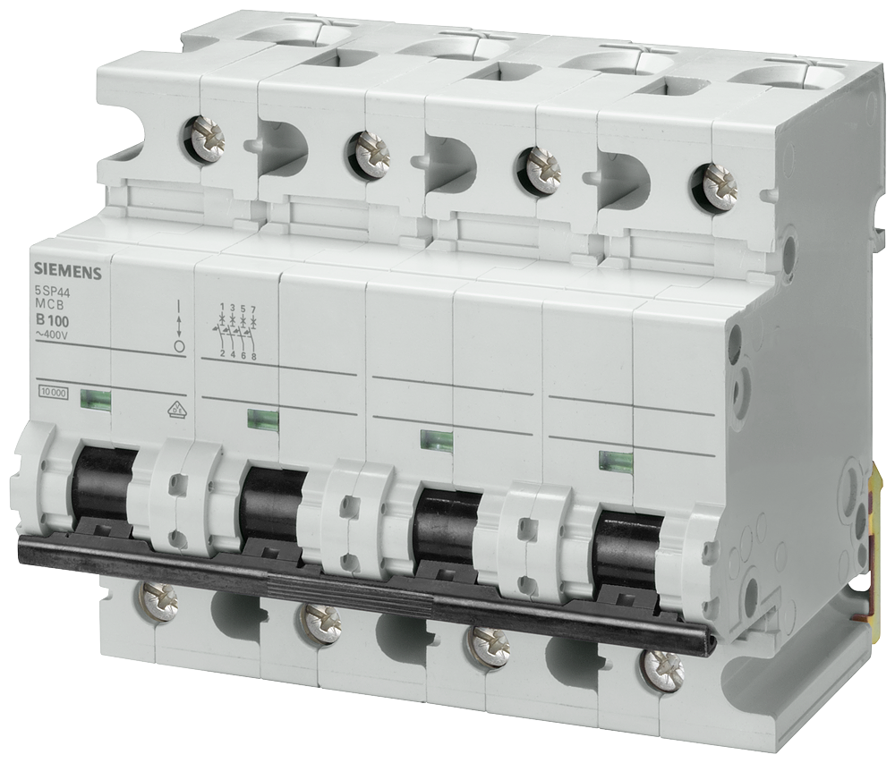 Siemens 5SP4492-7, 125 Amper, 3 Faz+Nötrlü, C Tipi, Otomatik Sigo
