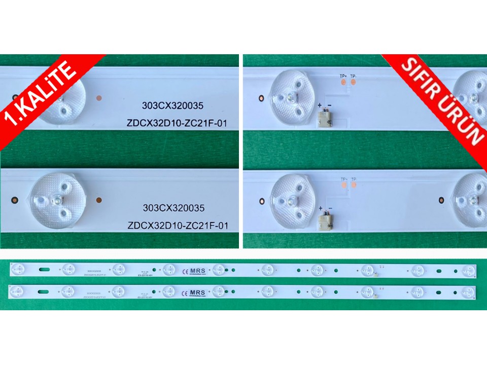 LD32HD, NAVİTECH LDS-3255HD, SKYTECH ST-3230SR LED BAR , ZDCX32D10-ZC21F-01 CX315M09 303CX32003, 180.DT0-32D700-0H, HL-00320A28-1001S-01 A0, CX315DLEDM 59.5 Cm 10 Ledli 32" 3VOLT 10LEDLİ