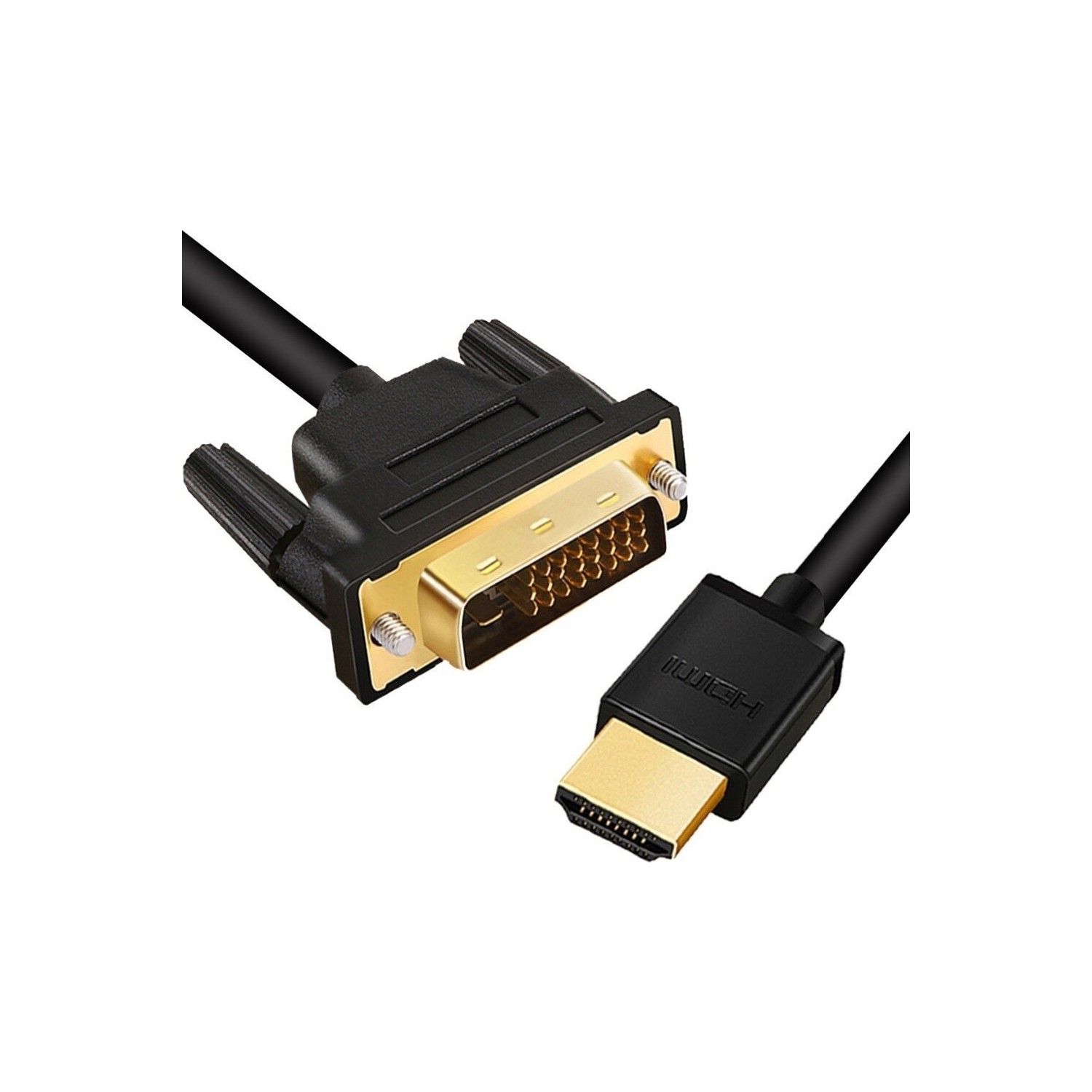 HDMI To DVI 24+1 Çevirici Çift Yönlü Monitör Kablosu 3 m