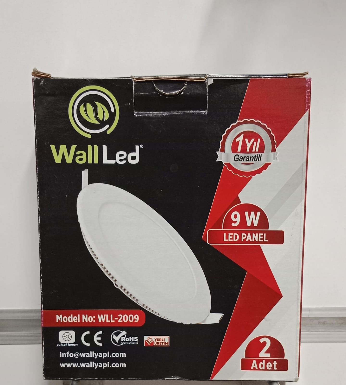 Walled 9 W Panel Led