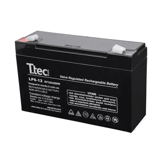 Ttec 6 Volt 12 Amper Bakımsız Kuru Akü