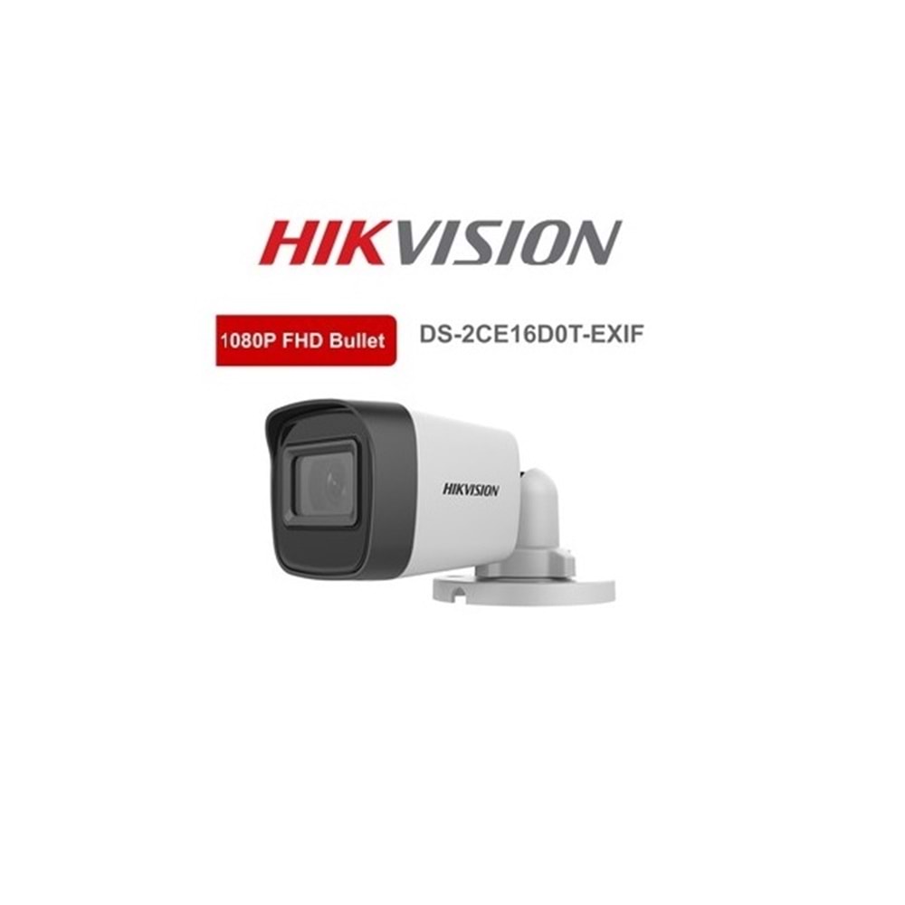 HIKVISION 2MP DS-2CE16D0T-EXIF 3.6mm IP66 METAL KASA