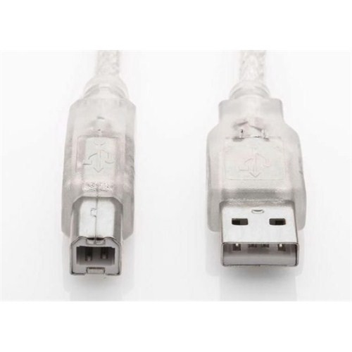 10 Metre Usb 2.0 Şeffaf Yazıcı Kablosu