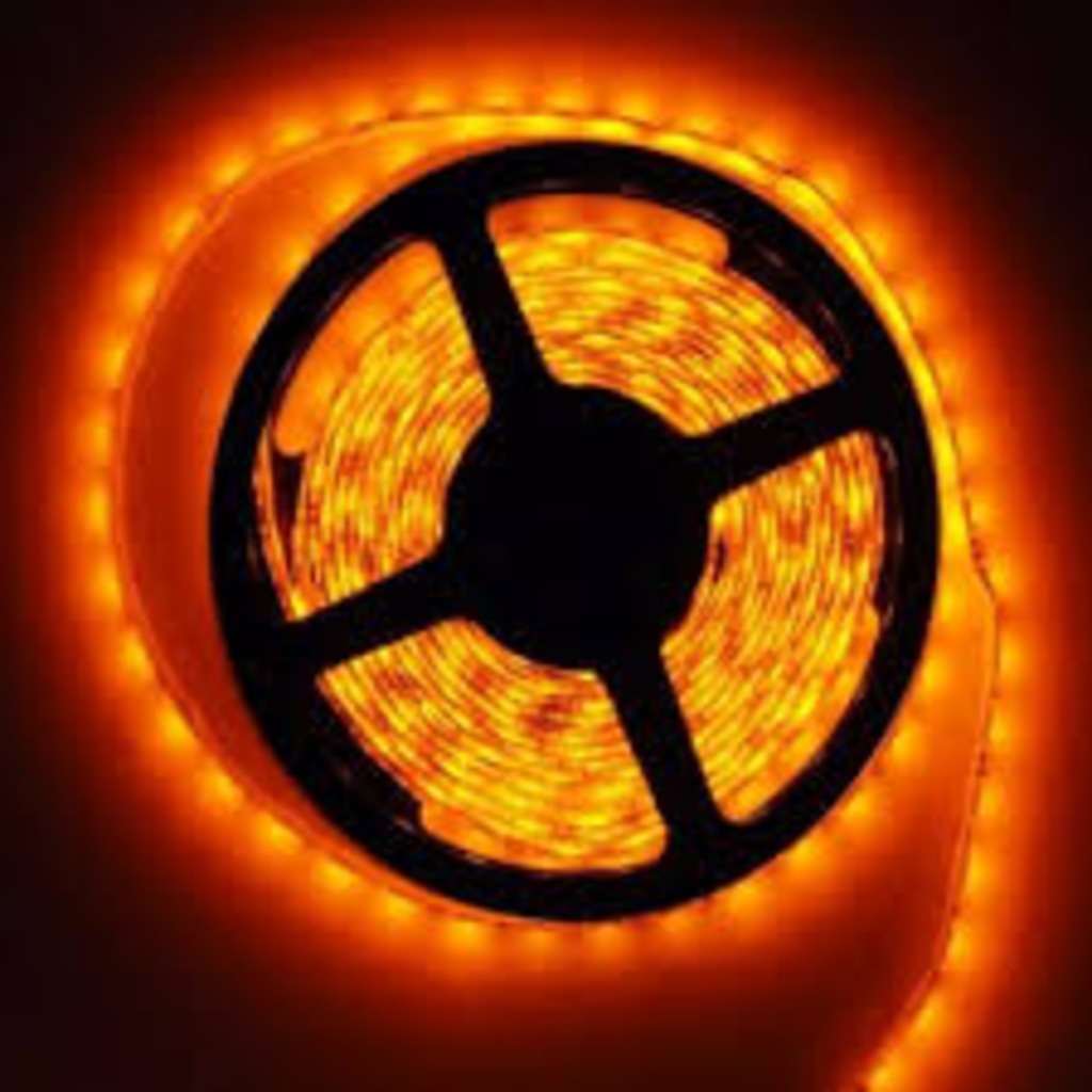 5050 3 Çip İç Mekan Silikonsuz Şerit Led Amber