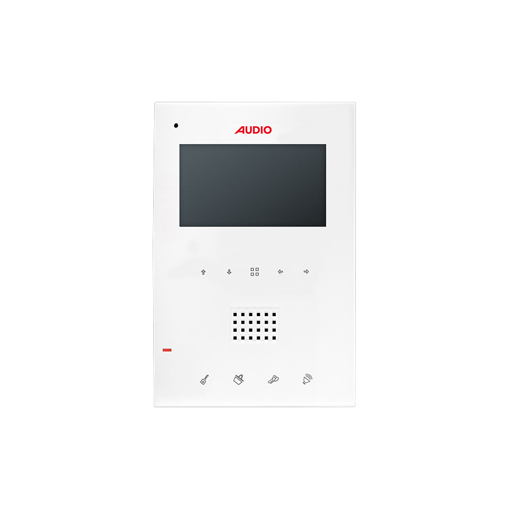 001184D 4.3” Dokunmatik Butonlu Dik Beyaz