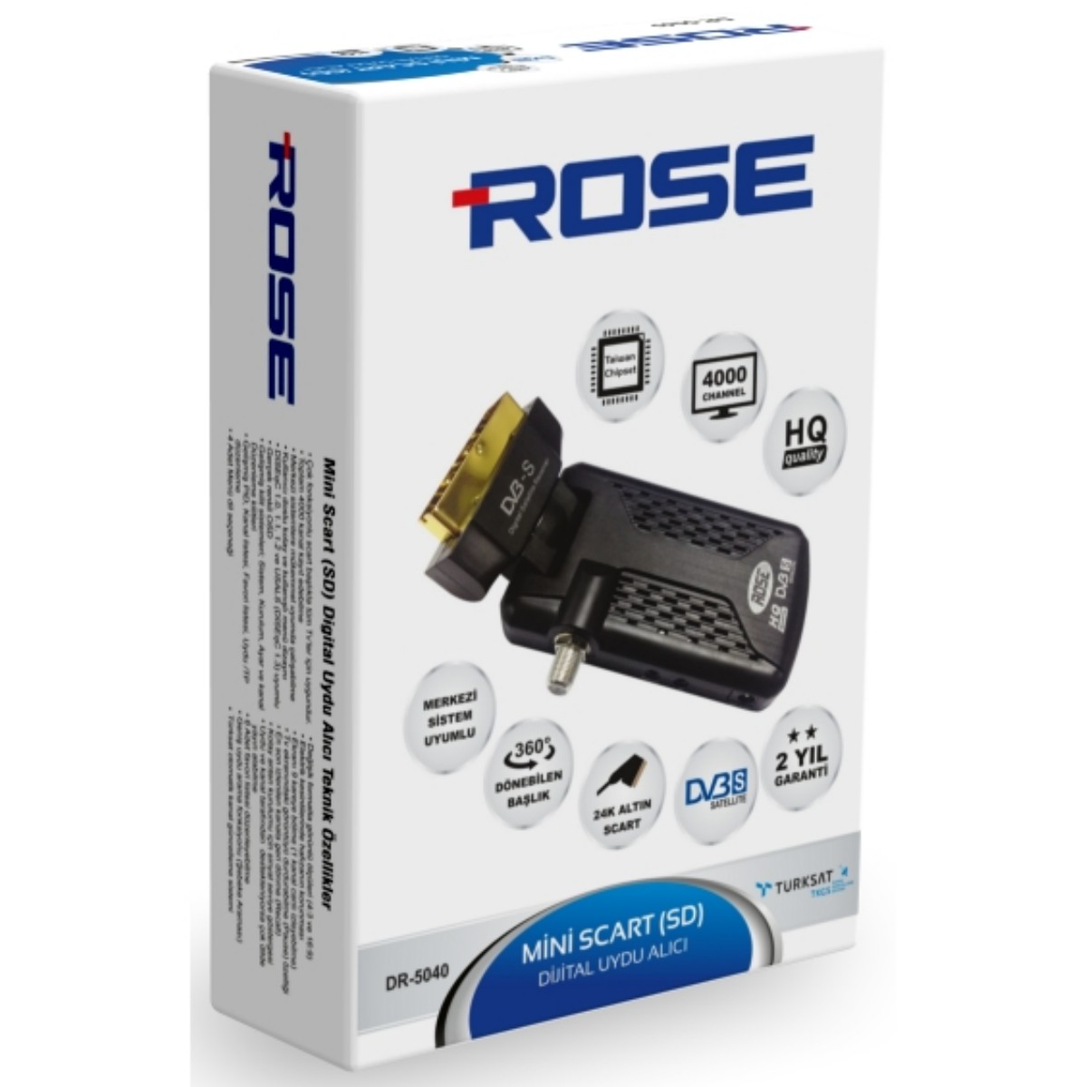 ROSE DR-5040 MİNİ SD UYDU CİHAZI