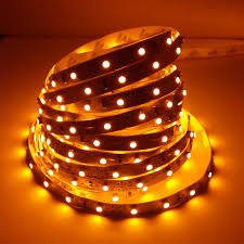 TEK ÇIP SILIKONLU AMBER ŞERIT LED