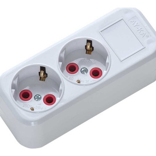 Ay-Ka Ikili Topraklı Klemensli Grup Priz