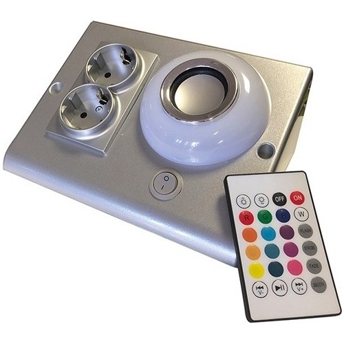 Elektrik Dolap ve Tezgah Altı Bluetooth Müzik Çalar Prizmatik Gümüş