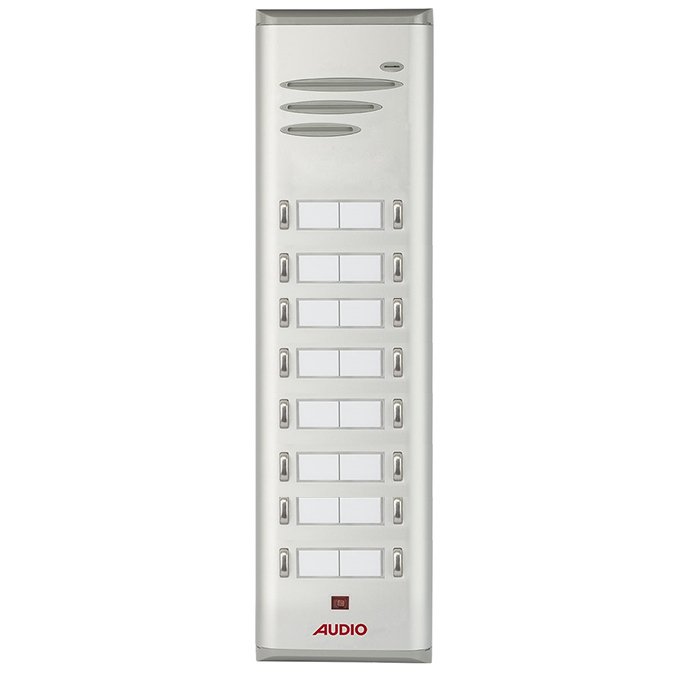 Audio 004849 E16 Basic Serisi Çift Butonlu Zil Paneli 16 lı